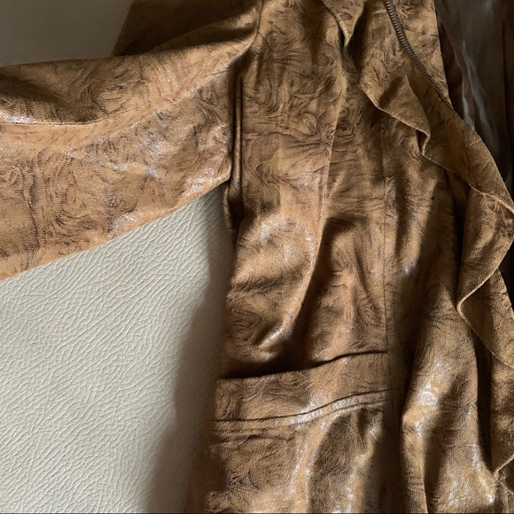 NY Collection Brown Blazer Jacket - Picture 4 of 5